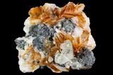 Cerussite Crystals with Bladed Barite & Galena- Morocco #107892-1